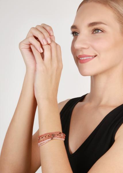 pink - Petit Glamour d'Afrique - Konplott bracelet